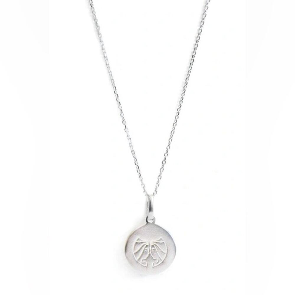 Anzie Gemini Zodiac Pendant Necklace Sterling Silver‎ New Retails $176
